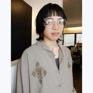 ミディアム デザインカット🎨 ボブ🫟おざきのヘアスタイル