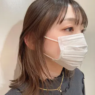 ミディアム パーソナルカラー lapiax阿部のヘアスタイル