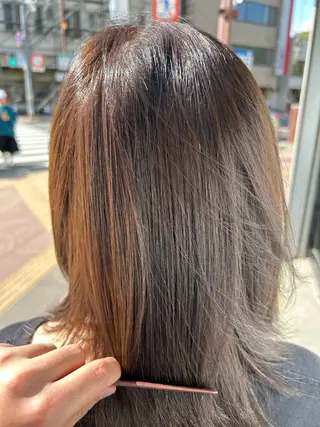 ミディアム 永木 楓のヘアスタイル