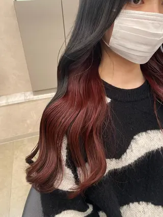 セミロング カラー ヘアアレンジ キッズ TRU Shino🦋のマツエク・マツパデザイン