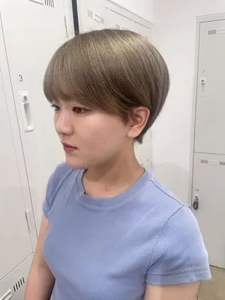 ショート カラー 福島成美/髪質改善 縮毛矯正/カラーのヘアスタイル