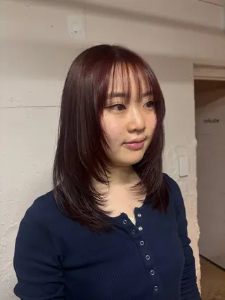 ミディアム カラー 🩵似合わせカット SEIRA🩵のヘアスタイル