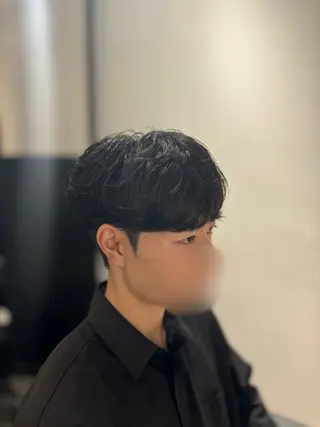 ショート パーマ メンズ key キーのヘアスタイル