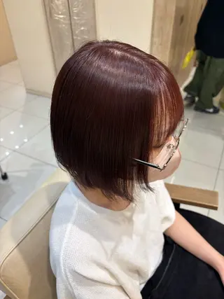 ミディアム 本厚木パーマ&ブリー チMEN'Sショートのヘアスタイル
