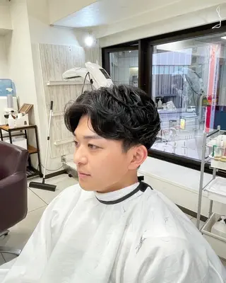 ショート パーマ メンズ XANADU上野店 🐼ﾖｺﾊｼのヘアスタイル