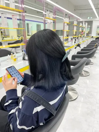 ロング カラー 🦋色落ち綺麗カラー メンズYUZU🦋‪のヘアスタイル