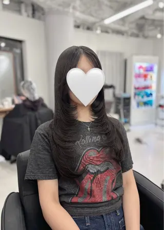 ロング カラー 赤みなしカラー/梅田 /レイヤー/IORIのヘアスタイル