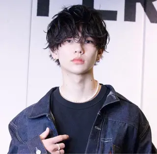 パーマ メンズカット 文山 翔世のヘアスタイル