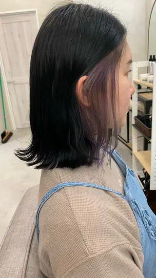 ミディアム カラー チバ ヒロトのヘアスタイル