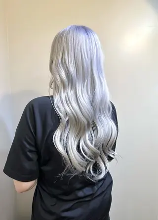 ロング カラー ブリーチ毛対応酸性 ストレート🌈サキのヘアスタイル