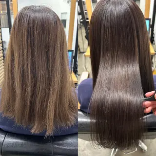 ロング 1回で綺麗になる 髪質改善 小山光のヘアスタイル