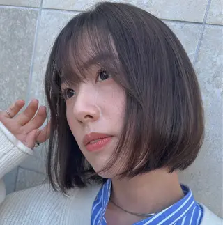 ミディアム 光石 季世のヘアスタイル