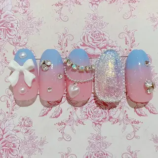 ネイル パーツ全部¥110 サロンミミのネイルデザイン