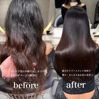 ロング ♡Aira♡lond /グレージュ/縮毛のヘアスタイル