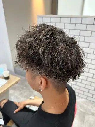 カラー パーマ メンズ 💎メンズカット ／フェザー／細野💎のヘアスタイル