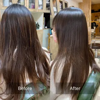 セミロング 髪質改善✨ 角谷　勇のヘアスタイル