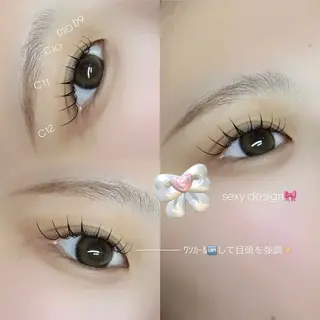 マツエク・マツパ meMe anela AIのマツエク・マツパデザイン