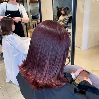 ミディアム カラー 後藤 香乃のヘアスタイル