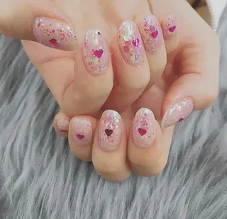 ネイル パラあり！フィルイン 美フォルムのネイルデザイン