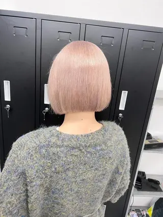 ミディアム 江坂エリア最安値◎ ブリーチ*土田のヘアスタイル