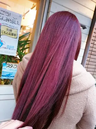 セミロング カラー 木村 昇のヘアスタイル