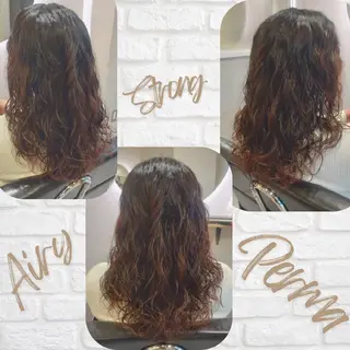 セミロング パーマ GR 髪質改善トリートメント×ヘッドスパ【ジーアール】所属・🌺中村🌺毎日楽し くなる髪をご提案✨のヘアスタイル