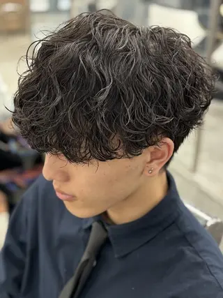 パーマ メンズ ショート/パーマ /名古屋/Ayakaのヘアスタイル