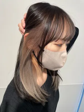 ミディアム カラー 大阪 美容師 林のヘアスタイル