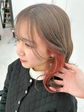 カラー 🤍垢抜け♡透明感 カラーmoeka🤍のヘアスタイル
