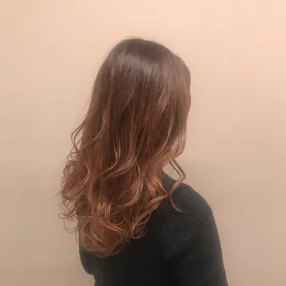 セミロング カラー ブリーチ/ケア カラー/KOICHIのヘアスタイル
