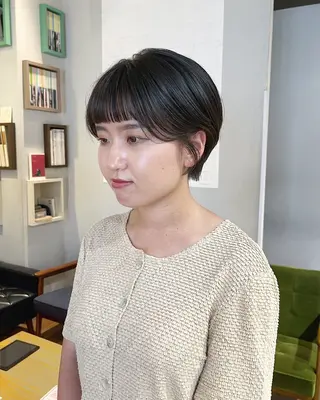 ショート かわい りほのヘアスタイル