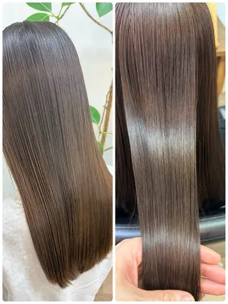 ロング 髪質改善 菊池紳吾のヘアスタイル