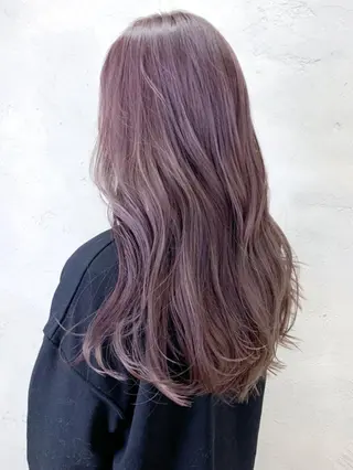 ロング カラー パーマ ヘアアレンジ ITbyALBUM 中野店のヘアスタイル