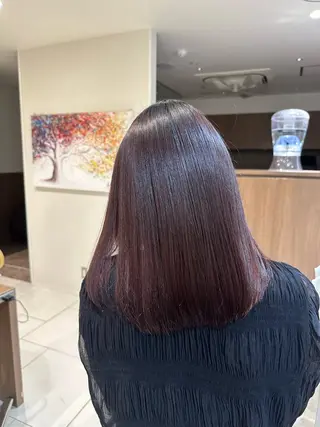 セミロング カラー 横山 直輝のヘアスタイル