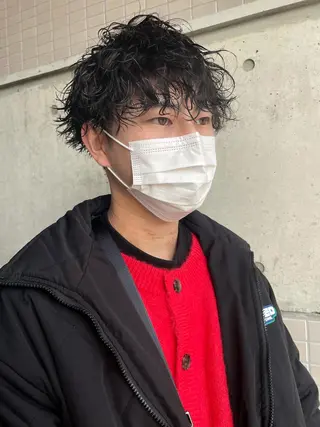 パーマ メンズ 大阪美容師 井上智博のヘアスタイル