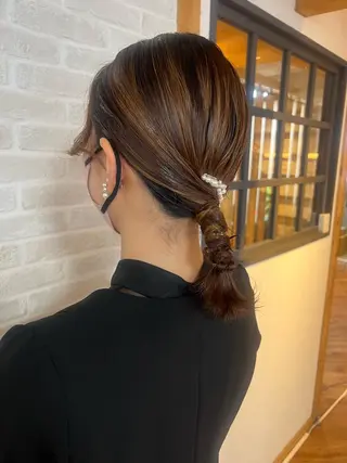 セミロング ヘアアレンジ Topstylist YUKIのヘアスタイル