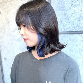 ショート カラー 癖毛救済✂️ボブ /髪質改善ストレートのヘアスタイル