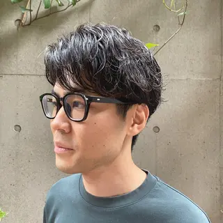 メンズ 大人可愛い♡コテ巻き パーマ🌼杉田 萌恵のヘアスタイル
