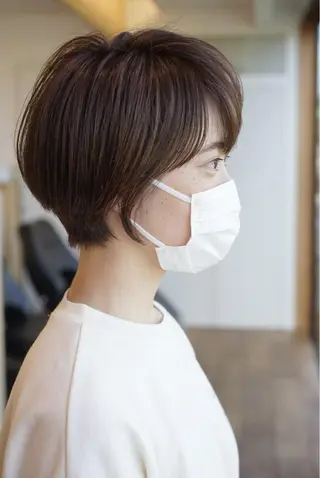 ショート ナガス カズアキのヘアスタイル