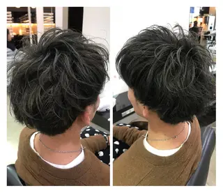 ショート メンズ 烏山 達也のヘアスタイル