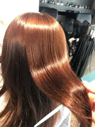 セミロング カラー ヘアアレンジ 【柔らか透明感✨/ 似合せ前髪】大石葉月のヘアスタイル