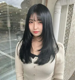 ミディアム MAEDA 西金沢美容室のヘアスタイル