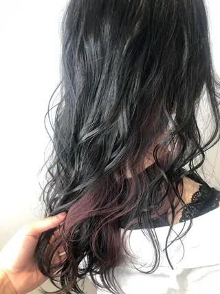 セミロング カラー 店長　濱口 花菜　美髪整形のヘアスタイル
