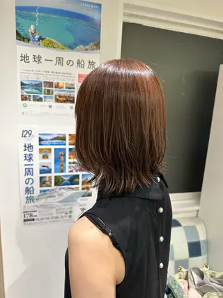 カラー 切りっぱなし/髪質 改善矯正/さやか🫧のヘアスタイル