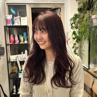 ロング じゅわっと暖色カラー 🍊Moemiのヘアスタイル