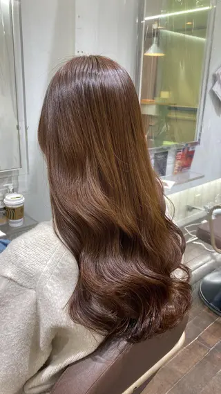 ロング カラー パーマ 🎗️【ヘアセット 美眉】吉川玲🎗️のヘアスタイル