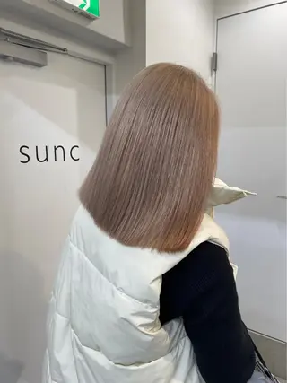 セミロング カラー エクステモデル募集 💗大阪梅田/川上のヘアスタイル