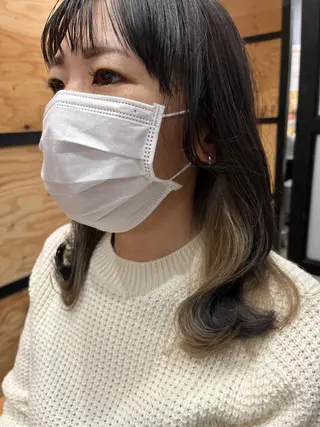 ロング カラー パーマ ヘアアレンジ メンズ キッズ ネイル マツエク・マツパ アイブロウ 久木原 ゆりのヘアスタイル