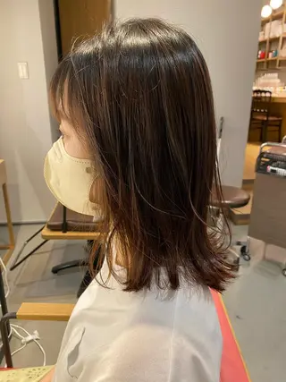 ミディアム unopulir 景山　凌のヘアスタイル