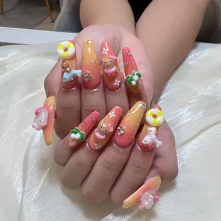 ネイル 🍄Rina🍄 韓国風ネイルのネイルデザイン